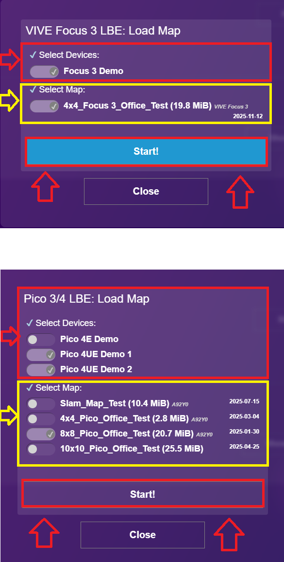 SynthesisVR on DeployReality > Local Manager > Understanding LBE mode