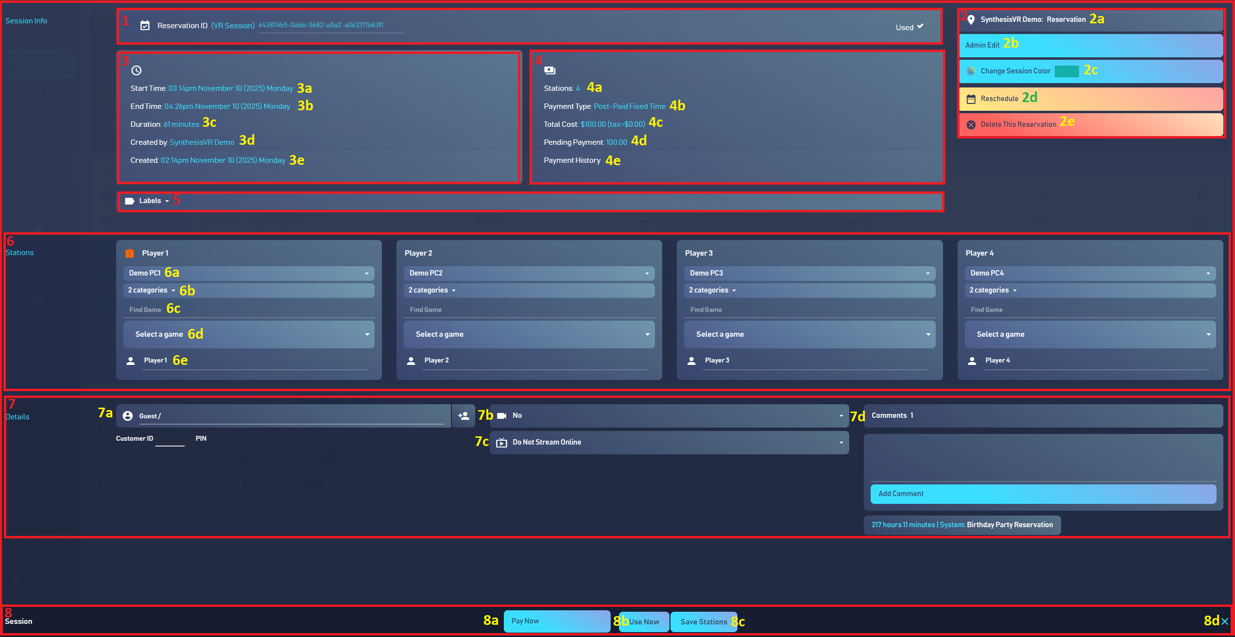 SynthesisVR on DeployReality > Reservations Page > How to use the ...