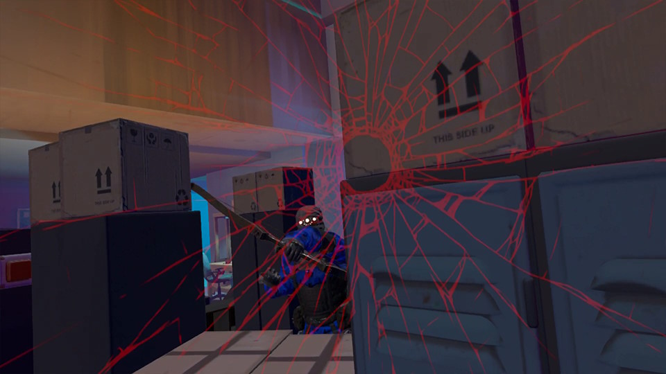 An in-game screenshot from Last Resistance VR, powered by Synthesis VR